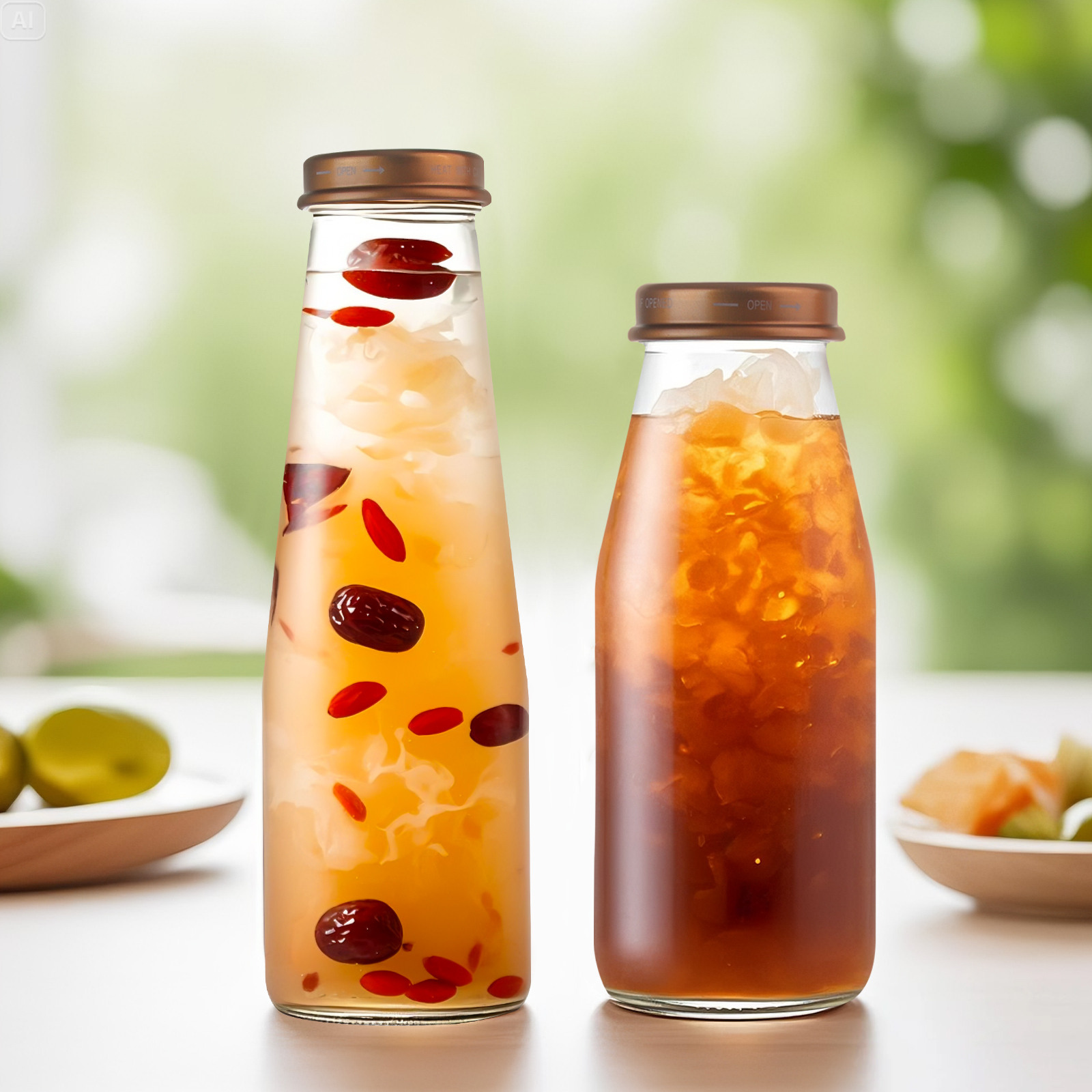 جرة زجاجية عش الطيور