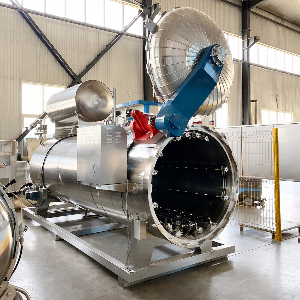 الأوتوكلاف المعوجة للأطعمة المعدة مسبقًا