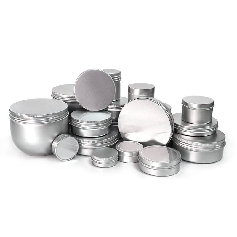 حاوية علب الألمنيوم مع غطاء لولبي