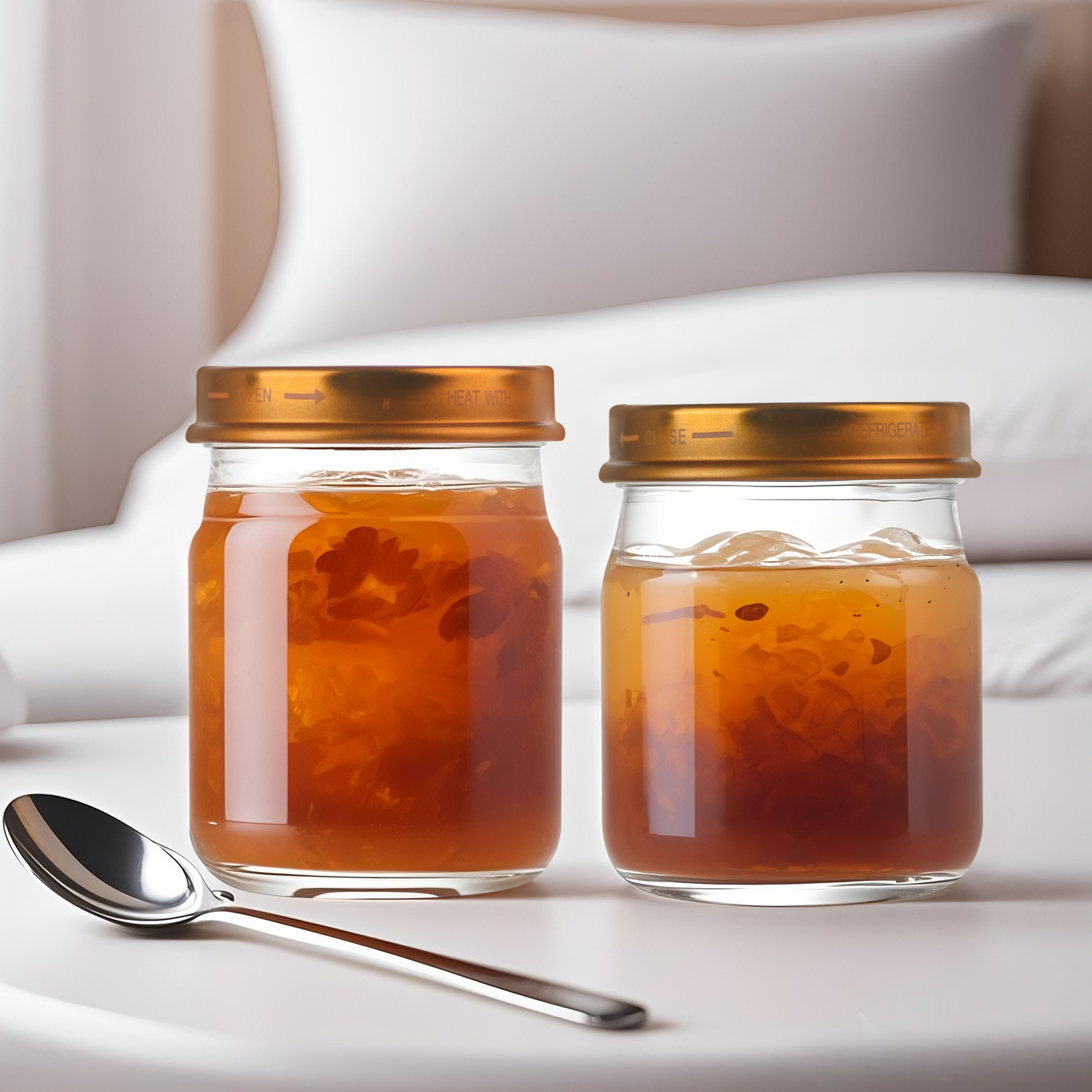 جرة زجاجية عش الطيور