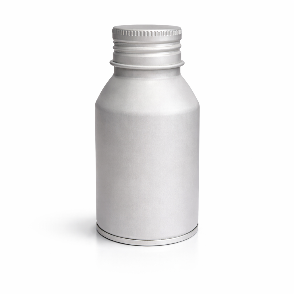 زجاجة ألومنيوم مع غطاء لولبي