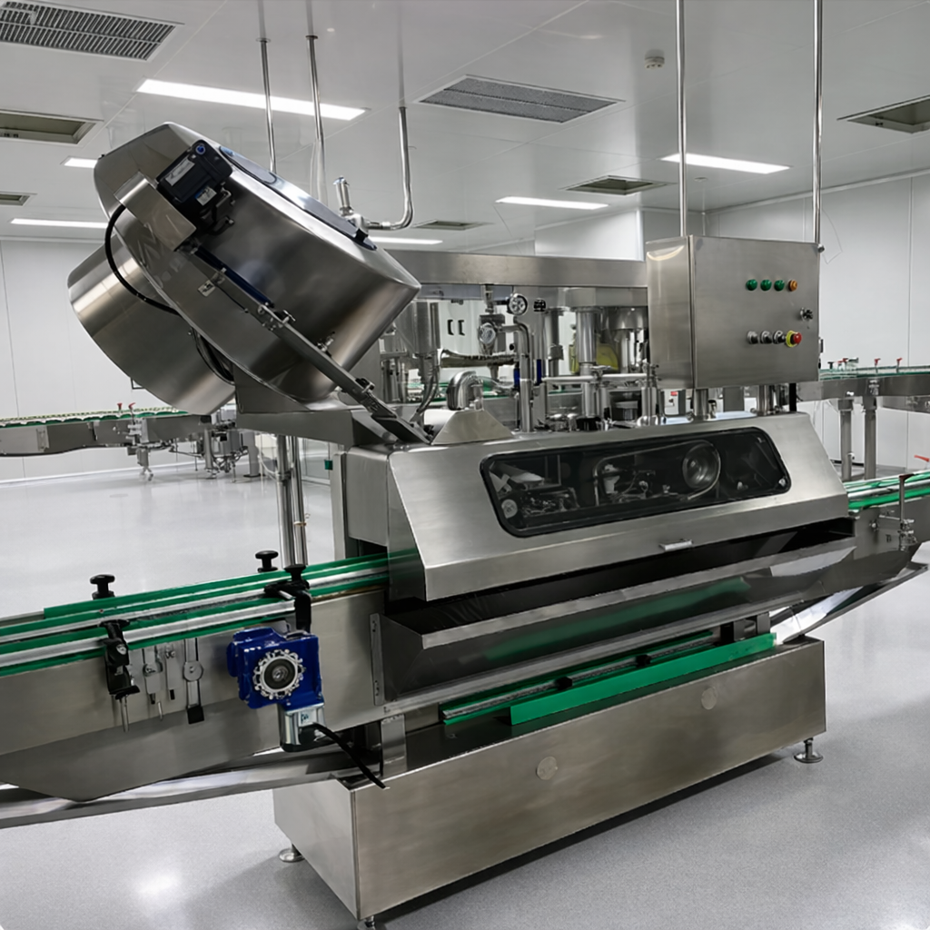 آلة السد الأوتوماتيكية لزجاجة الزجاج لنموذج رش بخار الماء