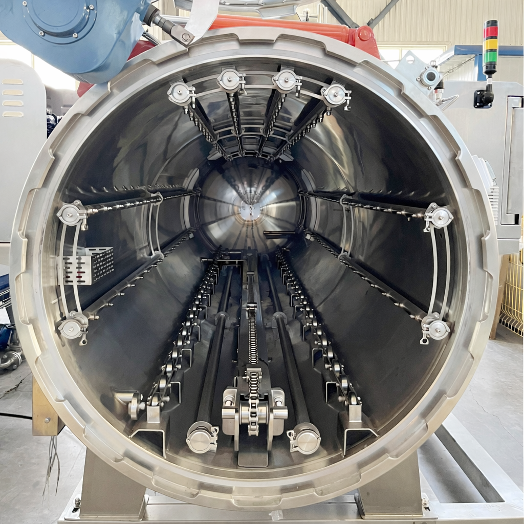 الأوتوكلاف المعوجة للأطعمة المعدة مسبقًا