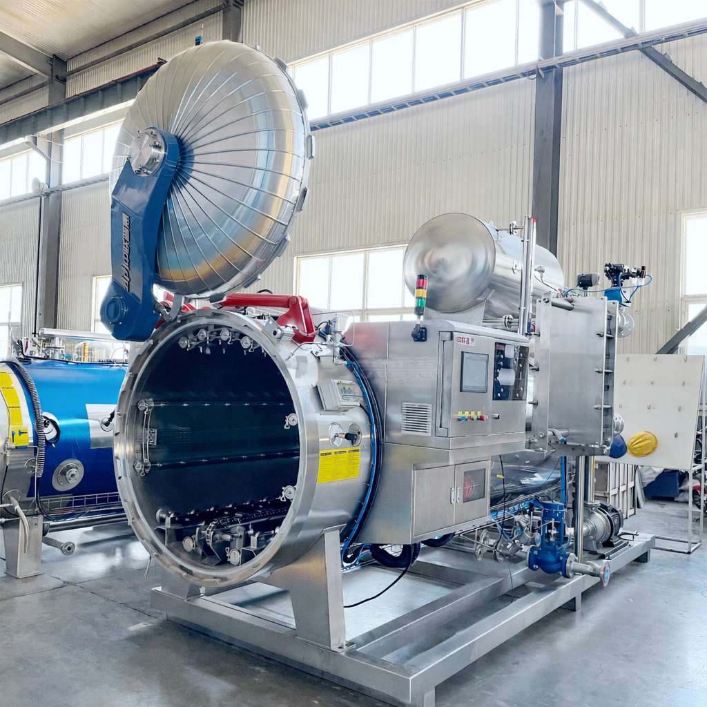 الأوتوكلاف المعوجة للأطعمة المعدة مسبقًا