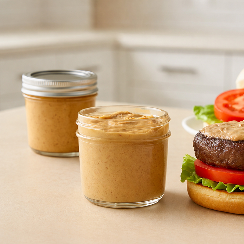 جرة ميسون مع غطاء تعليب محكم