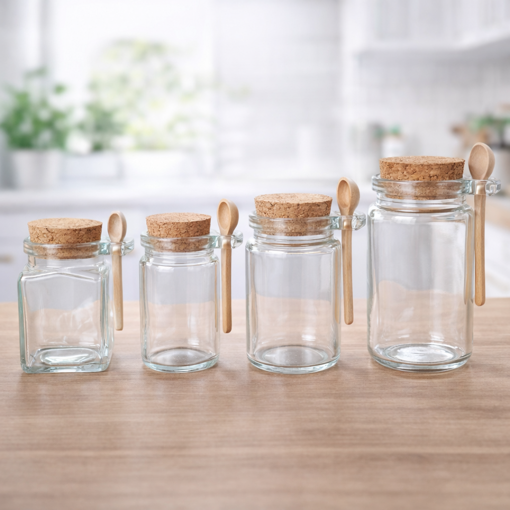 مرطبان بهارات مع ملعقة